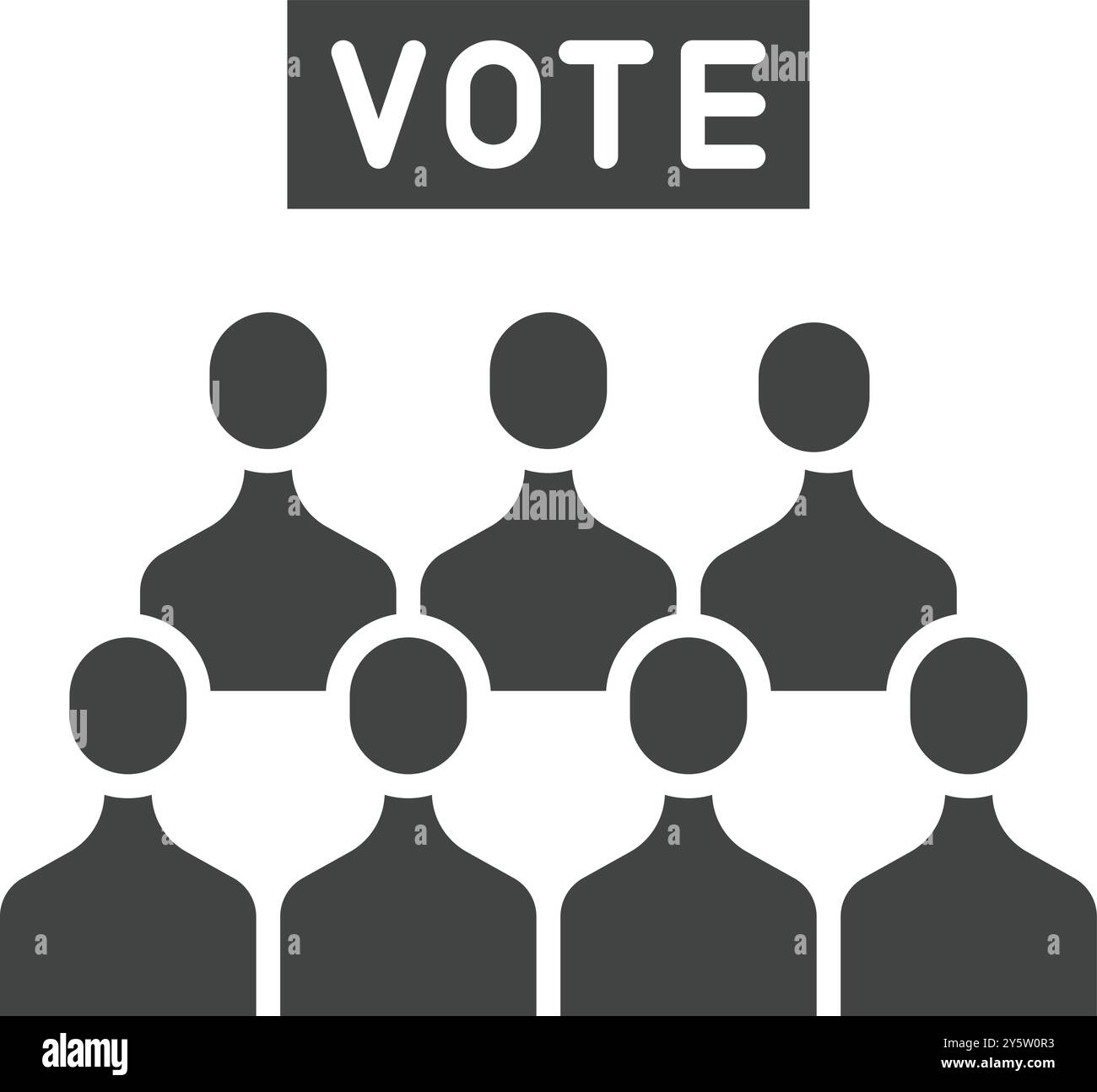 Voters icon vector image. Suitable for mobile application web application and print media. Stock Vector