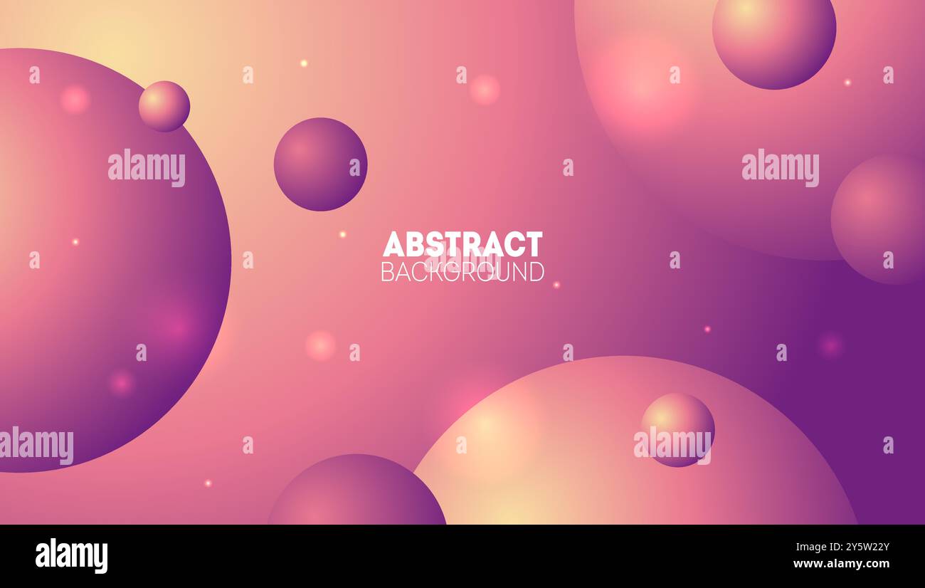 Abstract background with 3d spheres Stock Vector