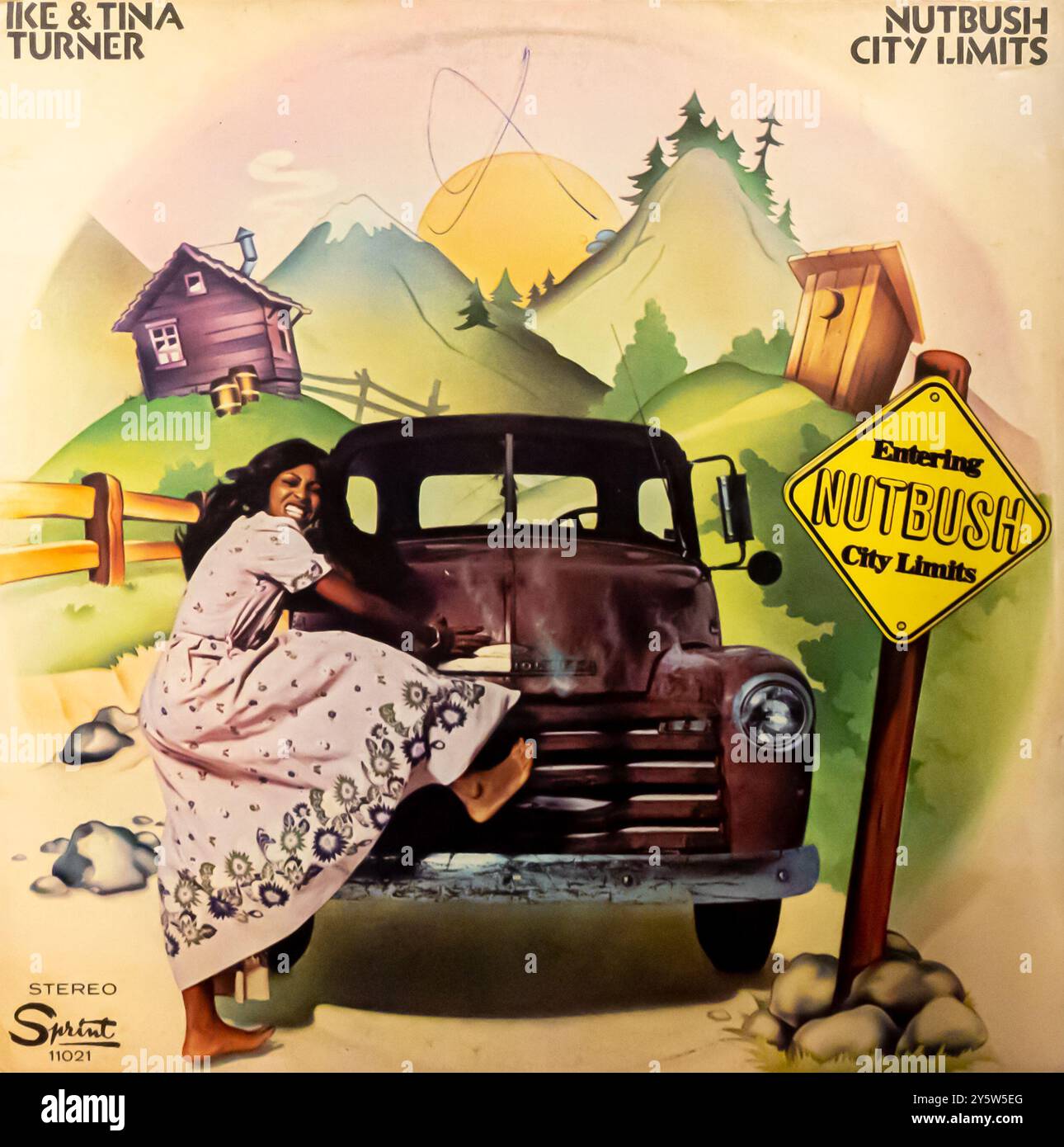 lithographアントニーニ【錫のポット】 Ike & Tina Turner – Nutbush City Limits - 1973 album cover