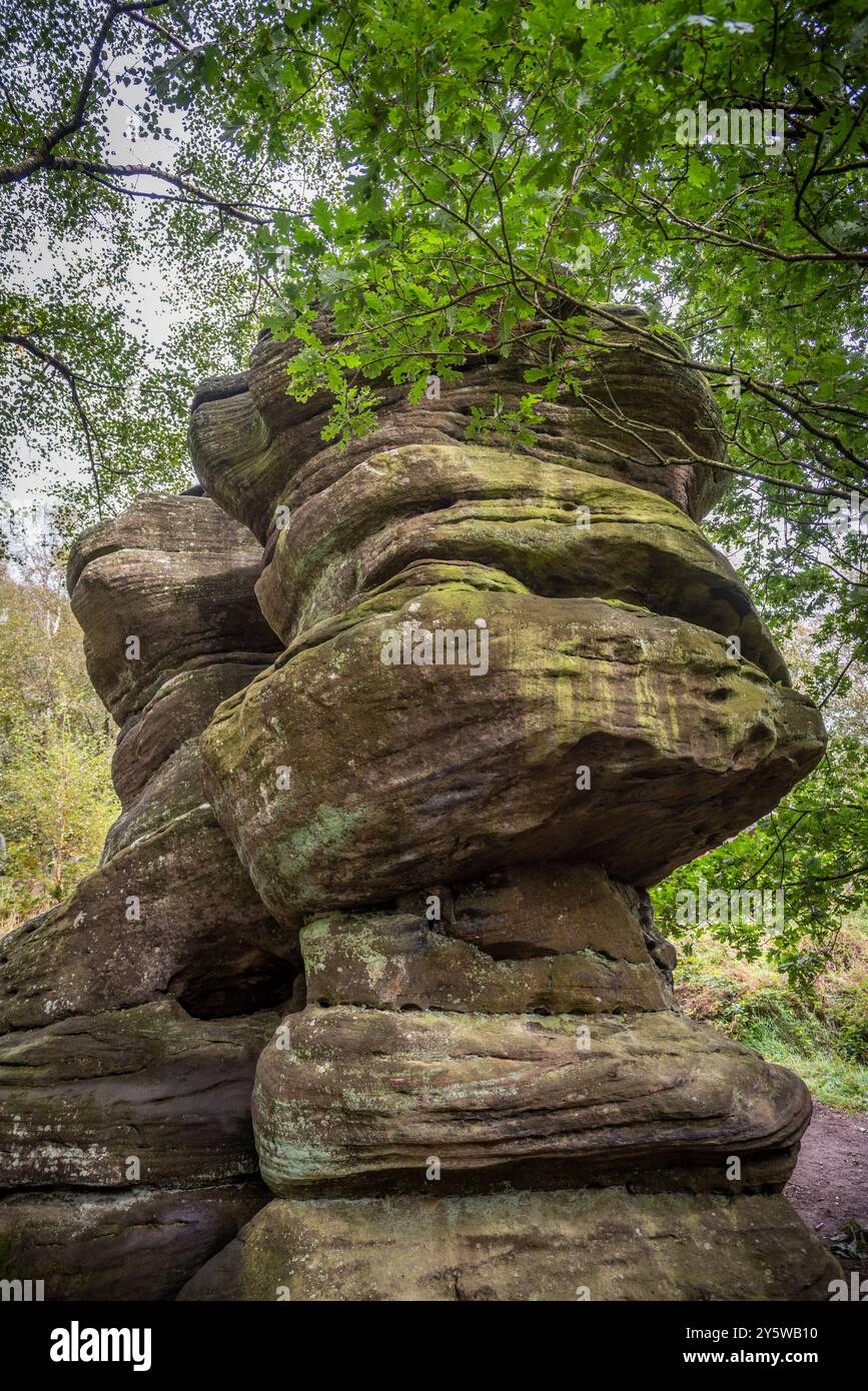 Brimham Rocks Sign Brimham Rocks naturally weathered stones near Harrogate, North ...