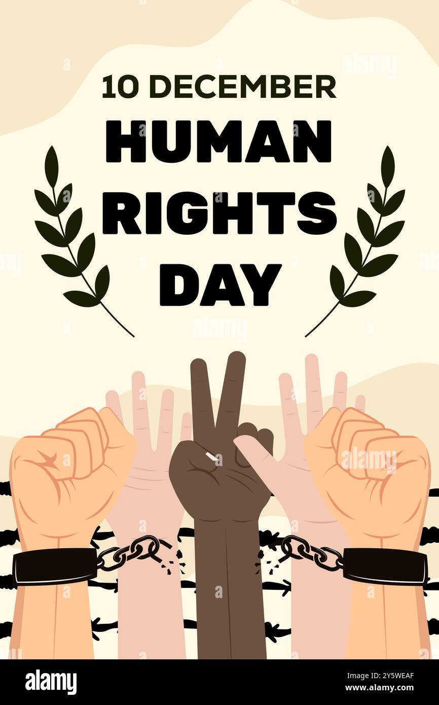 Human Rights Pic Vetrical Vertical colours Stock Vector Images - Alamy