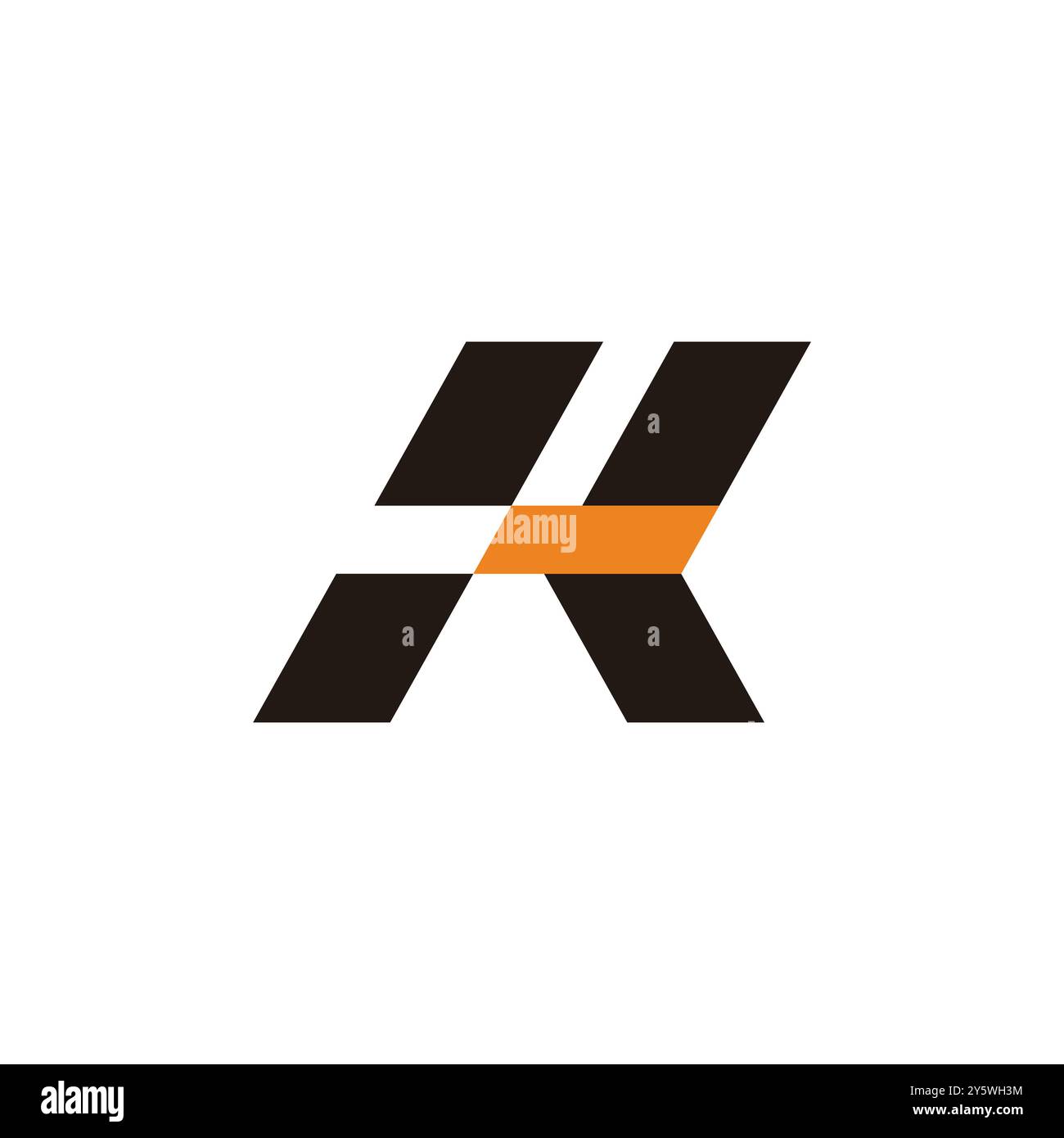 letter hk colorful motion geometric arrow logo vector Stock Vector