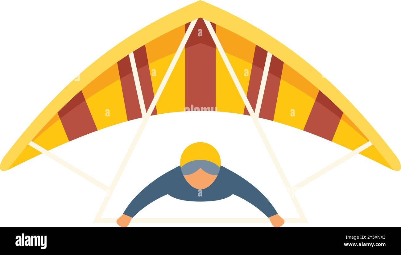 Man on hang glider Stock Vector Images - Alamy