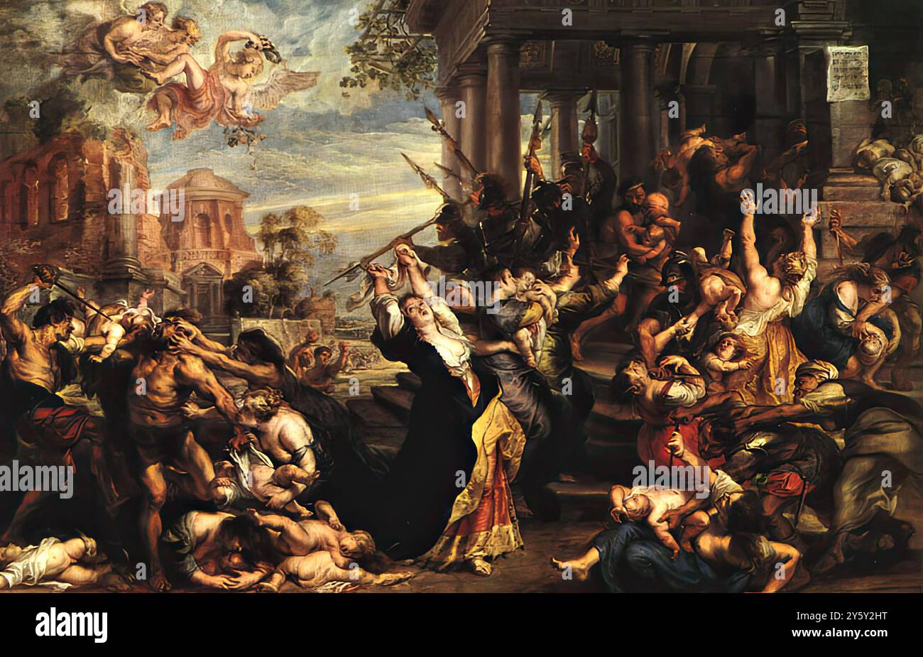 RUBENS, Pieter Pauwel (b. 1577, Siegen, d. 1640, Antwerpen) Massacre of the Innocents 1621 Oil ...