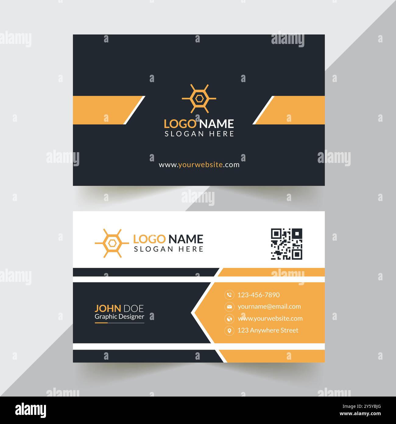 Corporate Business Card Design Stock Vector
