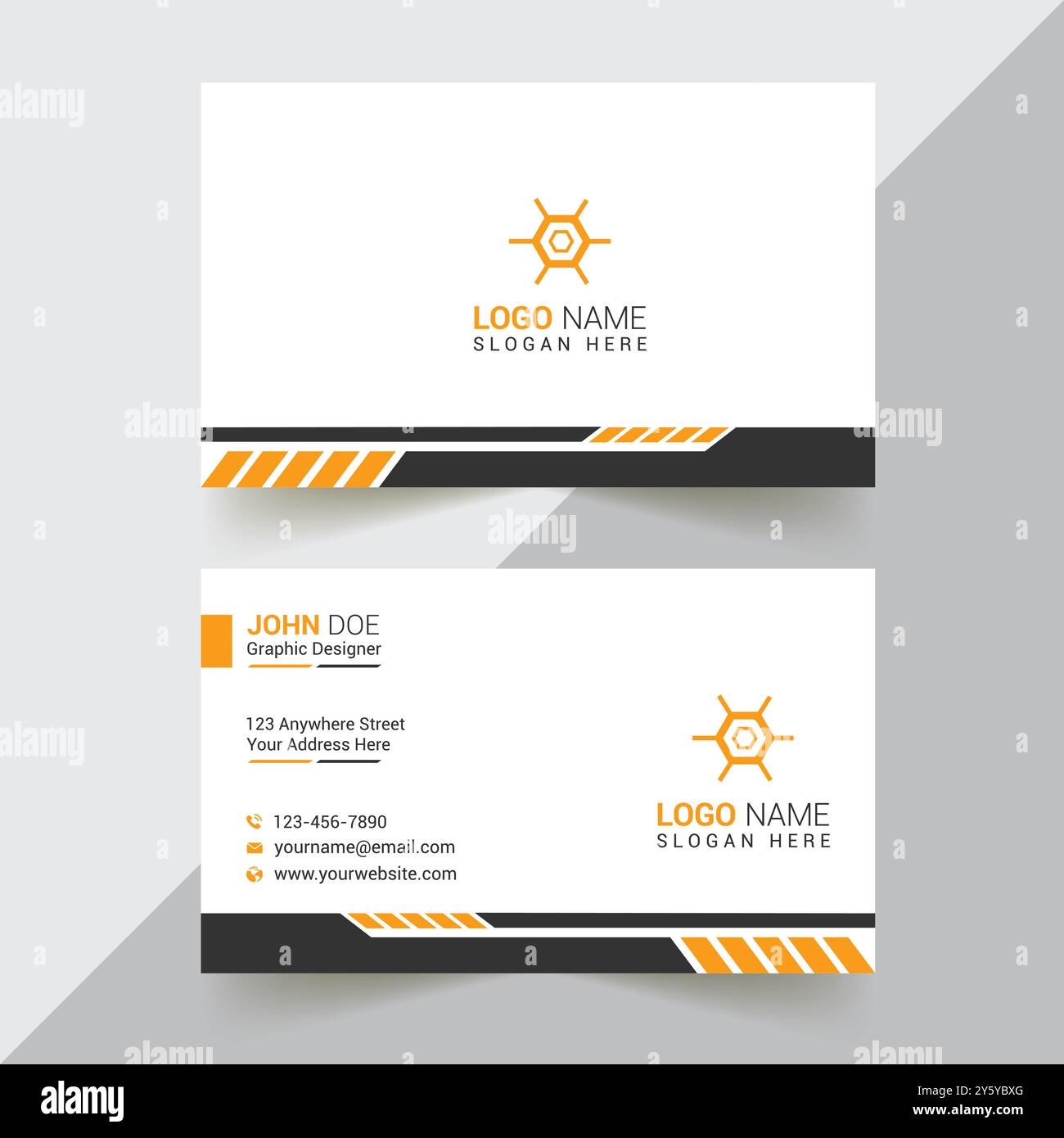 Corporate Business Card Design Stock Vector