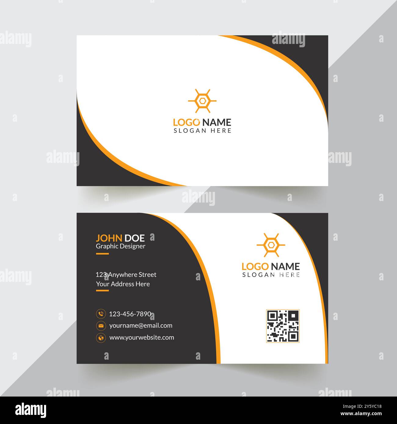 Corporate Business Card Design Stock Vector