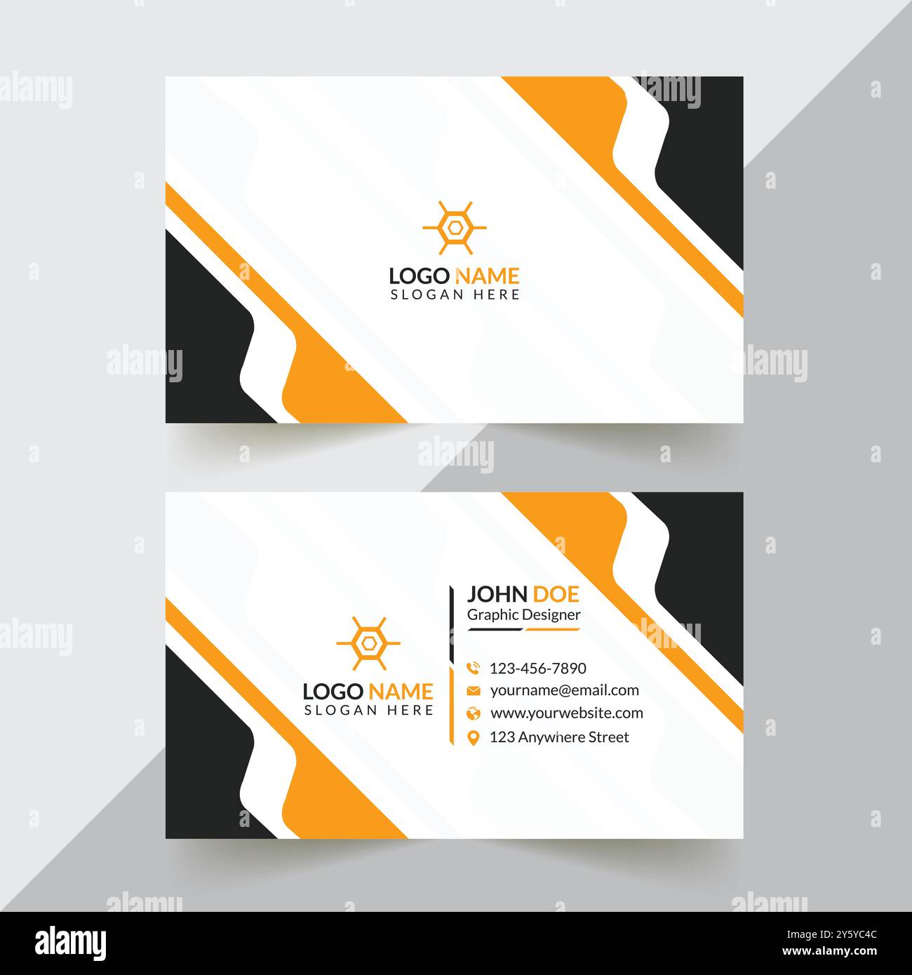Corporate Business Card Design Stock Vector