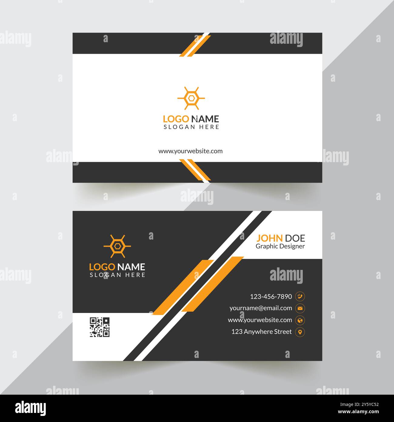 Corporate Business Card Design Stock Vector