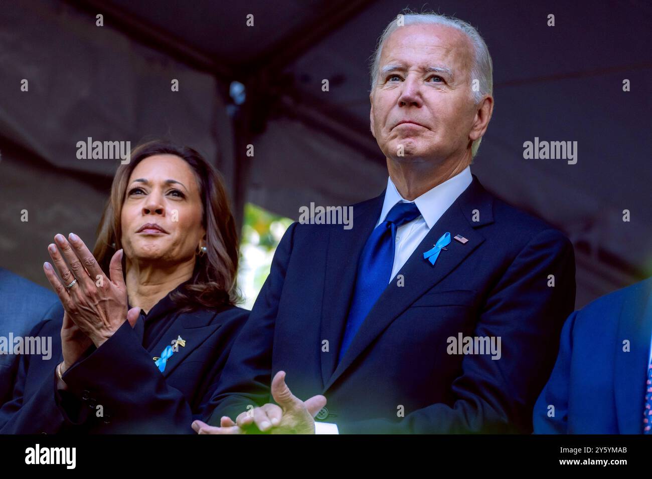 New York Usa 11 September 2024 Us President Joe Biden And Vice