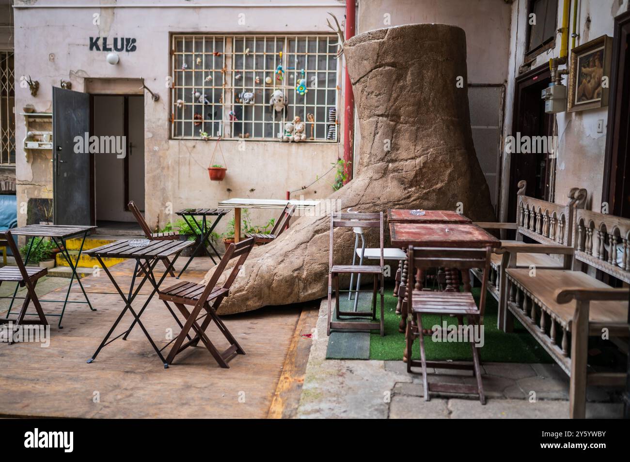 Bar/ák bar and cultural space in Florence, Prague Stock Photo