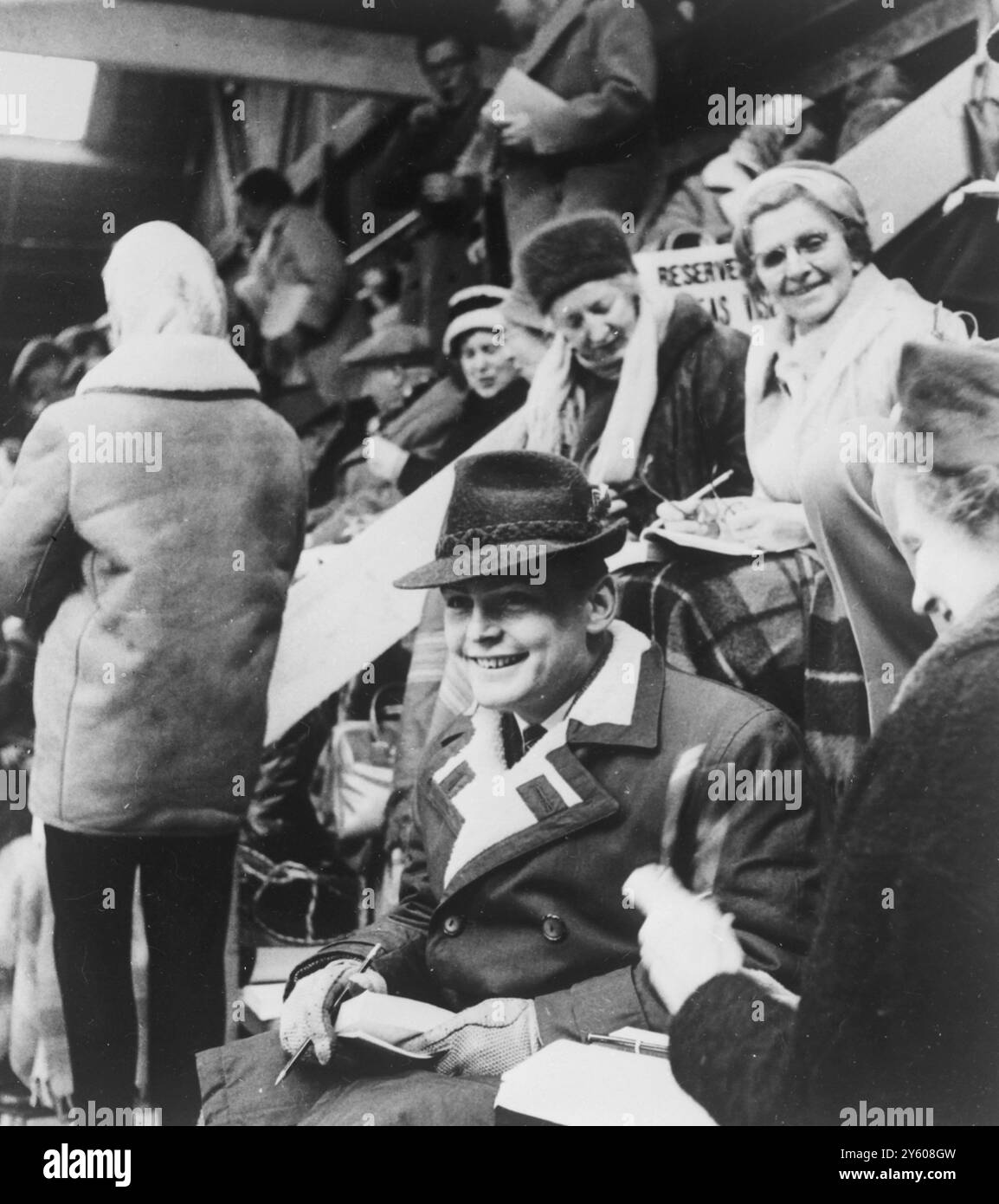 GOOD A ABERDEEN-ANGUS CATTLE SHOW IN PERTH, SCOTLAND /   7 FEBRUARY 1961 Stock Photo