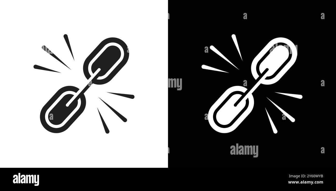Backlink icon vector logo set collection or bundle pack group Stock Vector