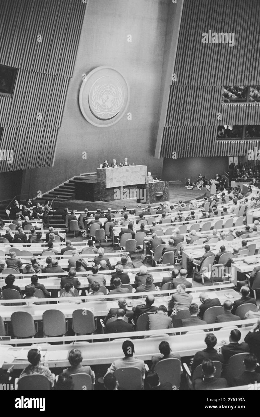 AMERICAN PRESIDENT DWIGHT EISENHOWER UN GEN ASSEMBLY / 23 SEPTEMBER ...