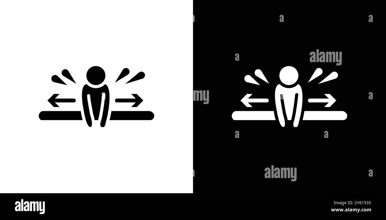 Split legs exercise icon vector logo set collection or bundle pack group Stock Vector
