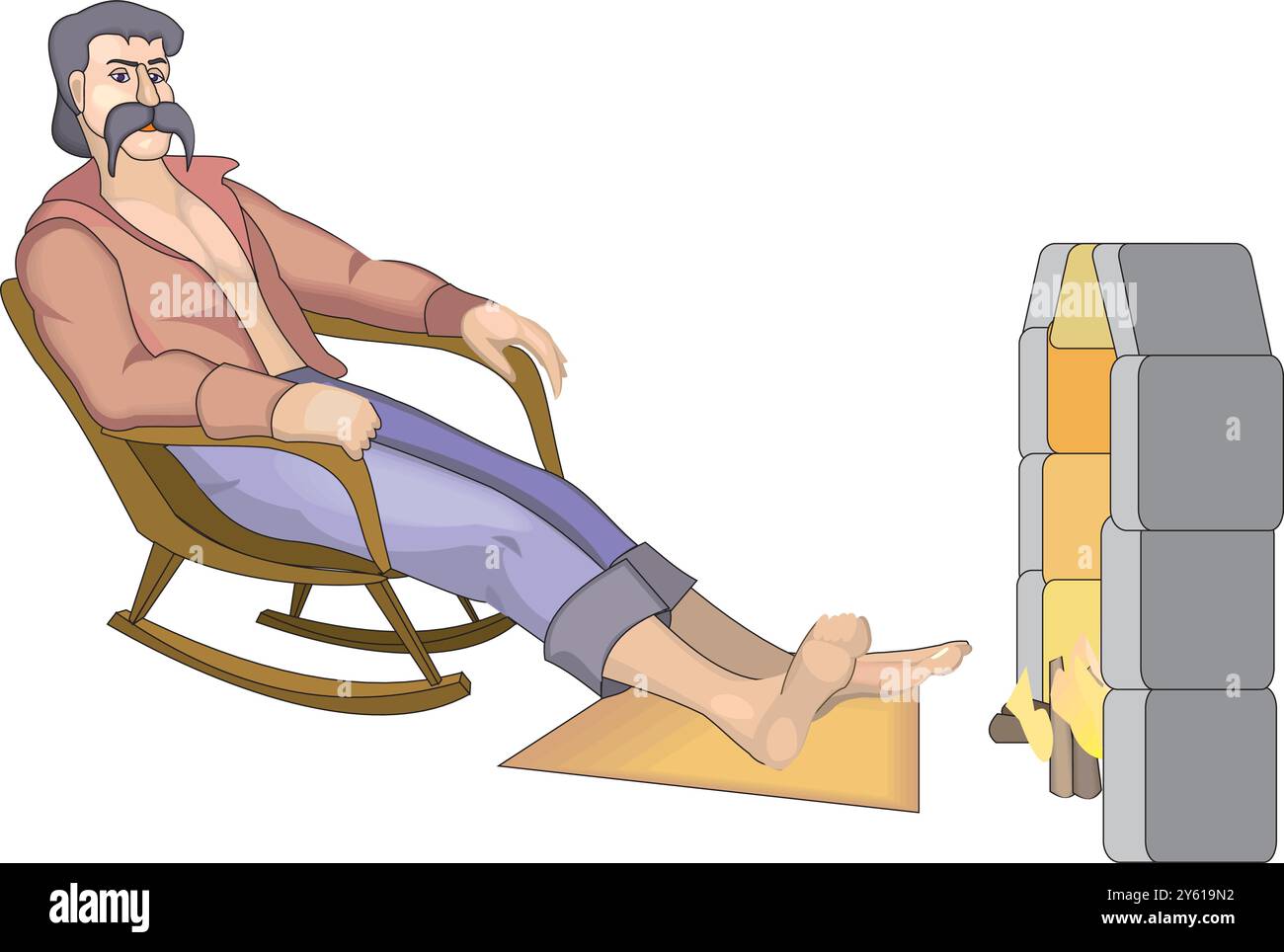 Farmer sitting chair hi res stock photography and images Alamy