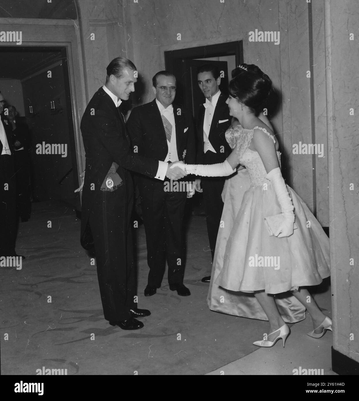 PRINCE PHILIP VENEZUALA 150TH ANNIVERSARY IND.  19 APRIL 1960 Stock Photo