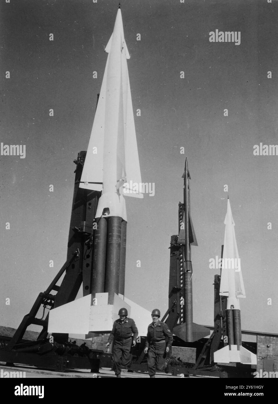 GUIDED MISSILE AND ROCKETS DENMARKS ROCKETS 13 APRIL 1960 Stock Photo ...