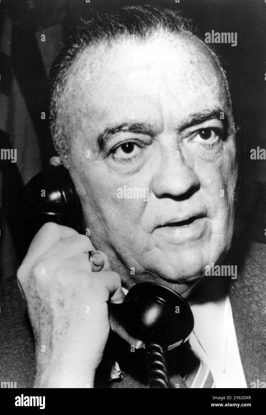 J Edgar Hoover, director of the FBI, 1961 Stock Photo - Alamy