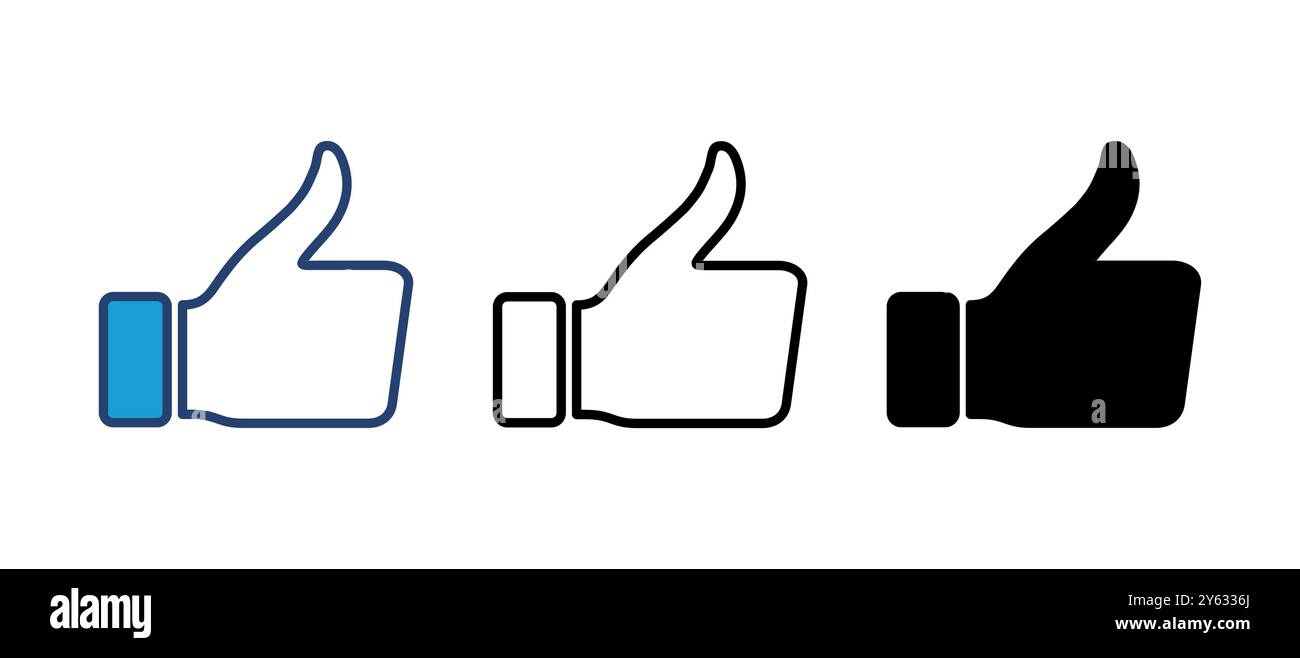 Thumbs up icon vector. Hand like. Like icon vector Stock Vector Image ...