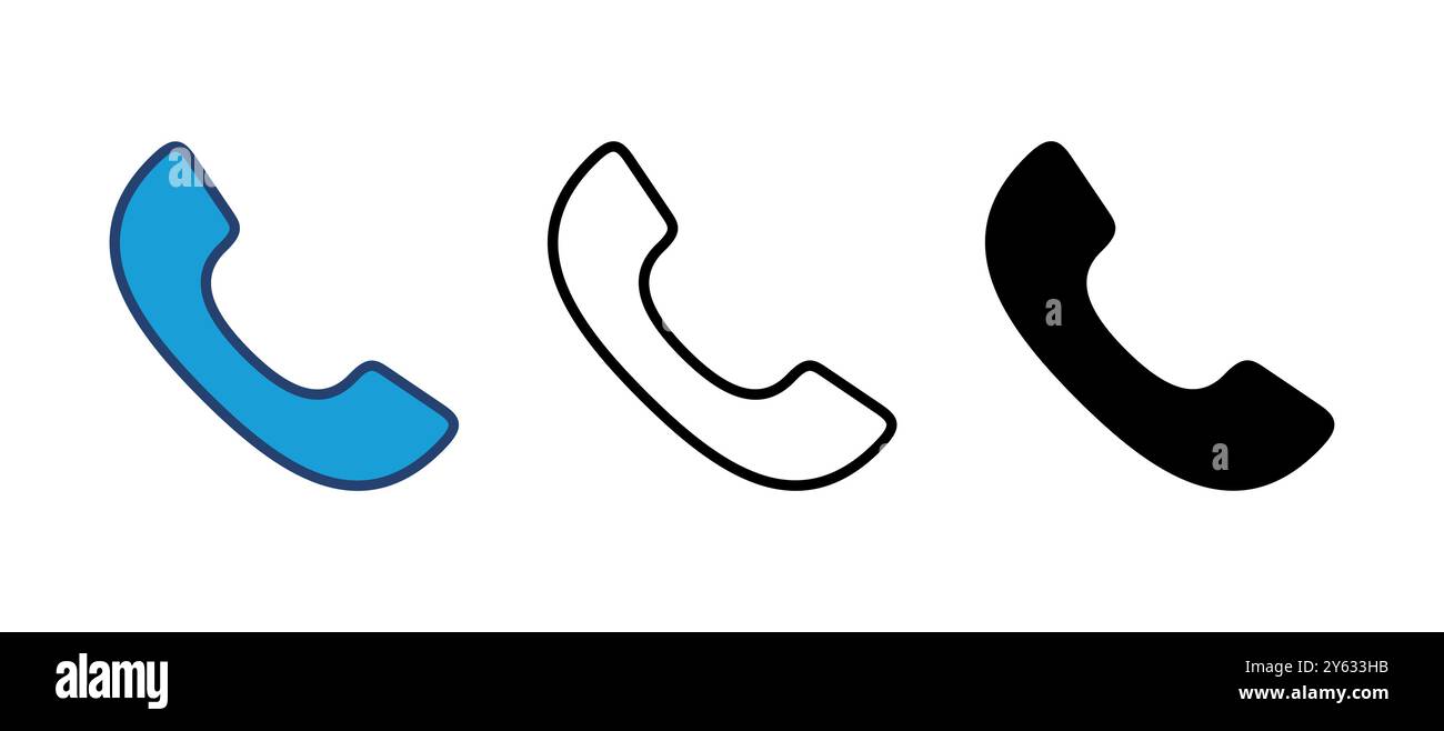 Call icon vector. telephone icon vector. phone icon vector. contact us Stock Vector