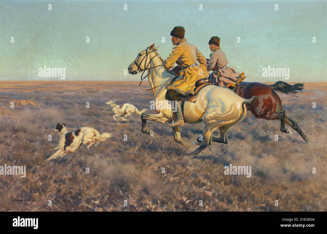 Borzoi painting hi-res stock photography and images - Alamy