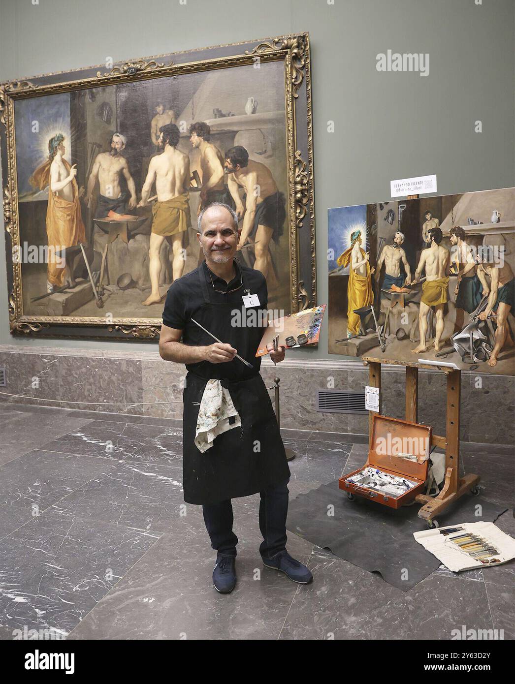 Madrid, 09/16/2024. Interview with Fernando Vicente, copyist of ...