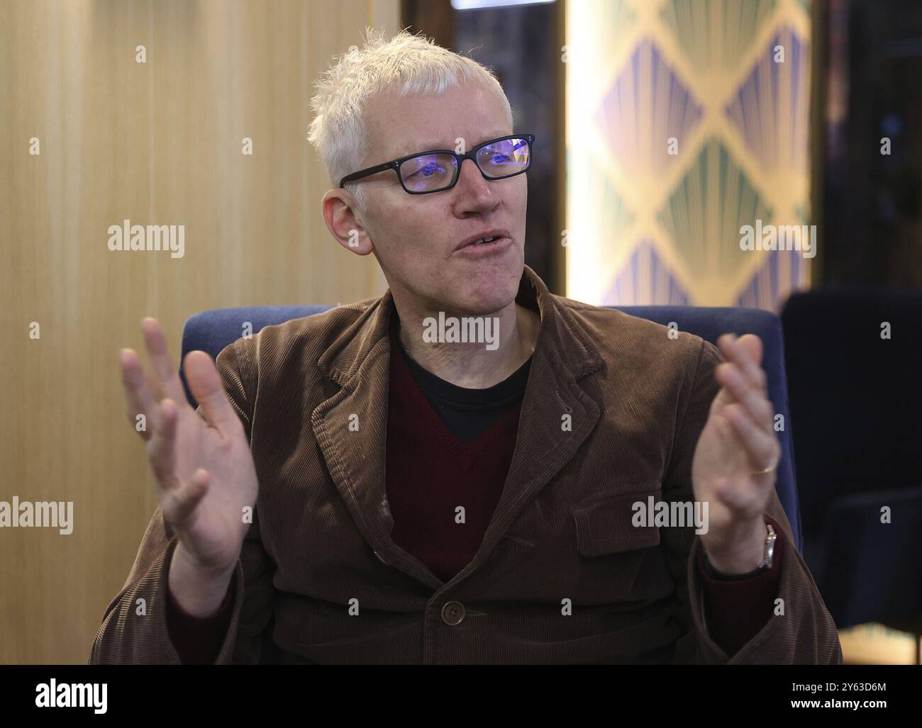 Madrid, 02/21/2024. Interview with historian Tom Holland. Photo ...