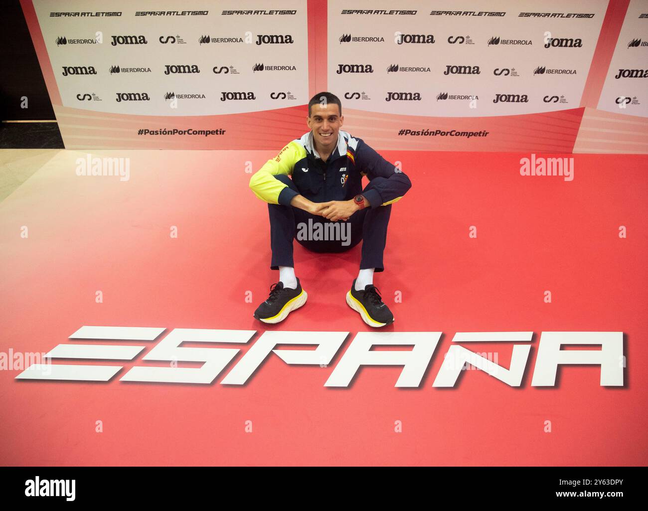 Madrid, 26/02/2024. Interview with the Spanish athlete Mariano García. Photo: Ángel de Antonio. ARCHDC. Credit: Album / Archivo ABC / Ángel de Antonio Stock Photo