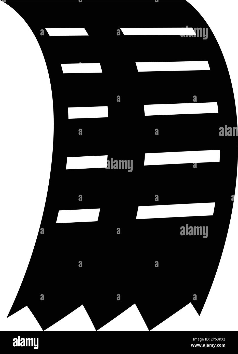 Receipt Slip Print Out Icon illustration design Stock Vector Image ...