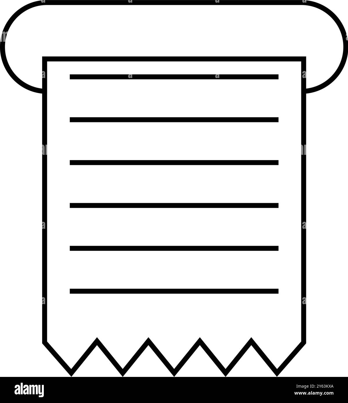 Receipt Slip Print Out Icon illustration design Stock Vector Image ...