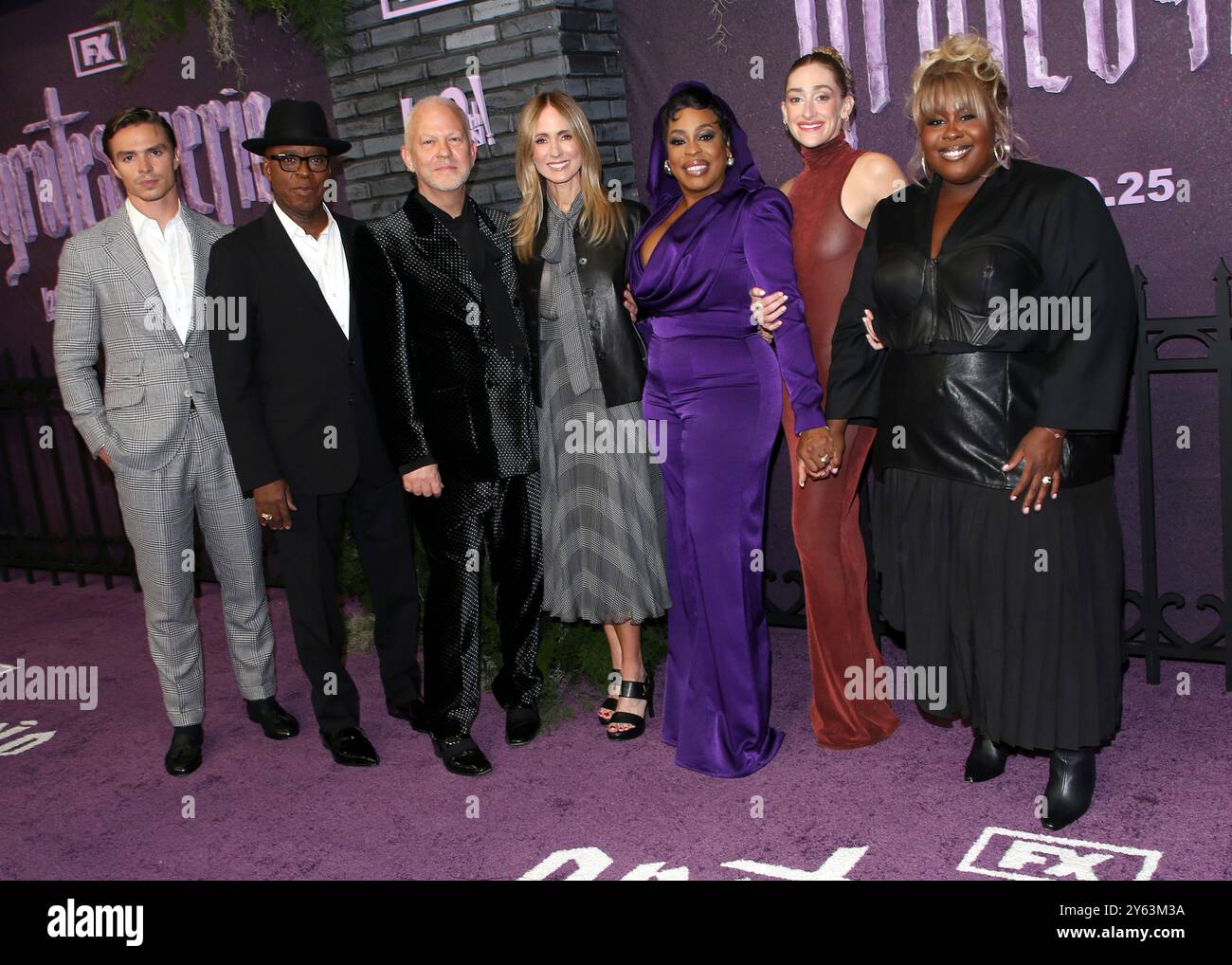 New York City, USA. 23rd Sep, 2024. Nicholas Chavez, Courtney B. Vance, Ryan Murphy, Dana Walden, Niecy Nash, Micaela Diamond and Raven Goodwin attending FX's 'Grotesquerie' Series Premiere held at Spring Studios on September 23, 2023 in New York City, NY © Steven Bergman/AFF-USA.COM Credit: AFF/Alamy Live News Stock Photo