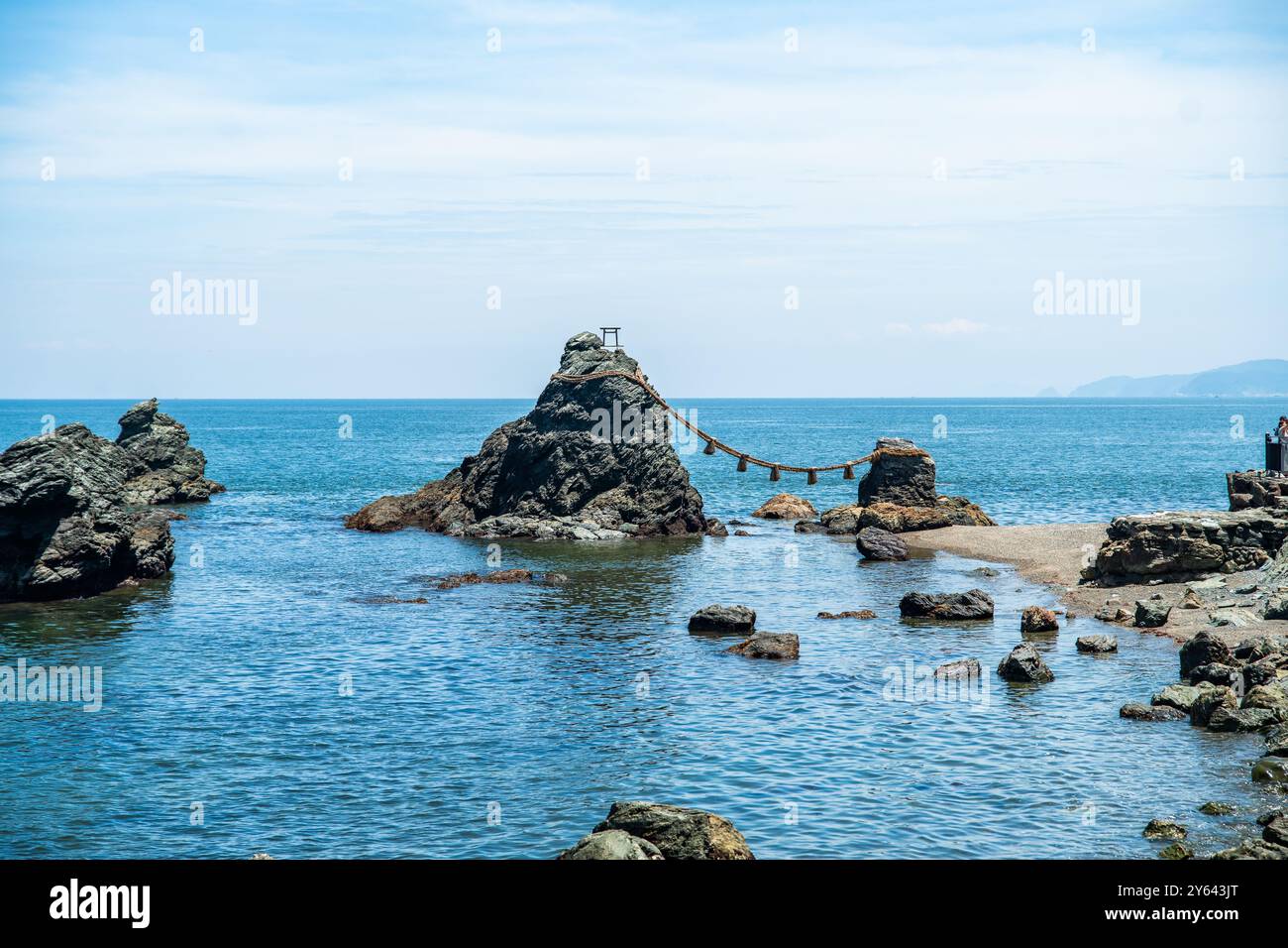 Futami Okitama Shrine, also known as Meoto Iwa Wedded Rocks in Ise, Mie ...