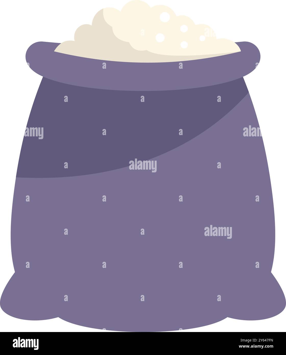 Full sack of flour or sugar isolated on white background Stock Vector ...