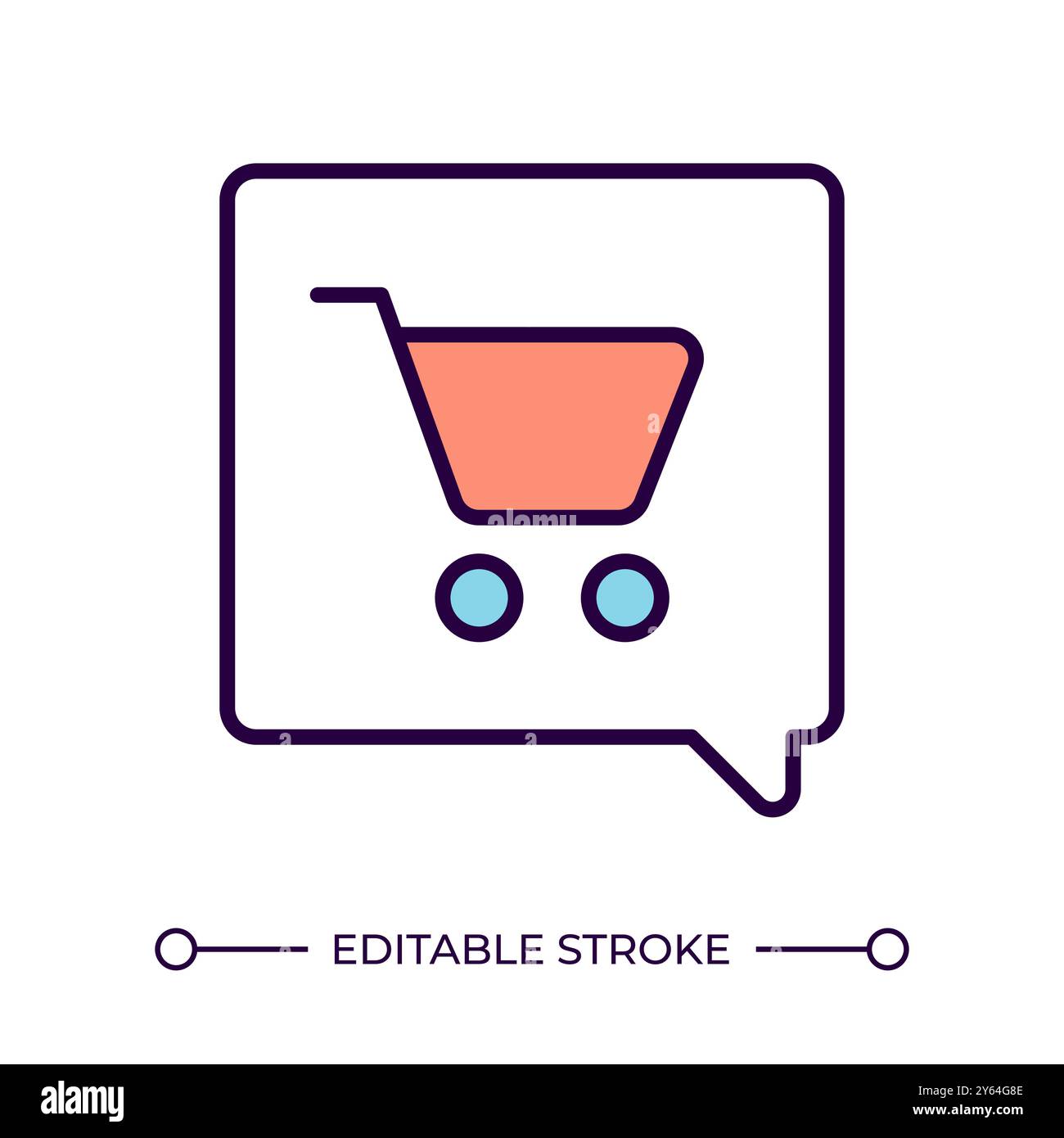 Online customer support service RGB color icon Stock Vector