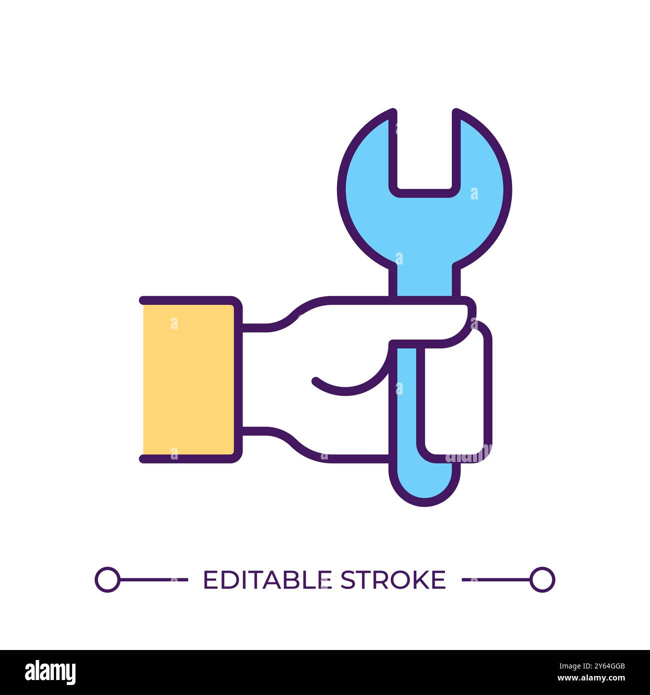 Repair service RGB color icon Stock Vector
