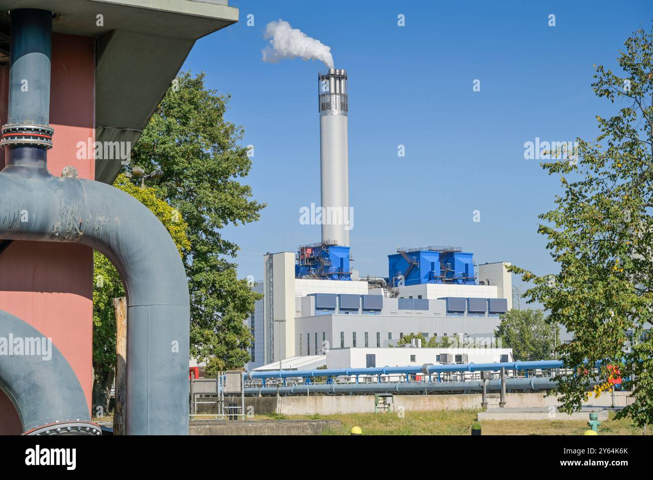 Klärwerk, Freiheit, Ruhleben, Spandau, Berlin, Deutschland Stock Photo