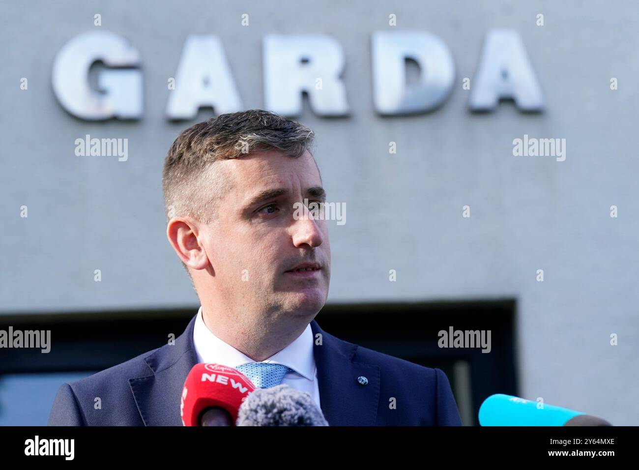 Inspector David Pinerty makes a fresh appeal for information at Shannon Garda Station on the death of Patrick Nugent, 23, who died in the early hours of February 11, 1984 after he was found lying on the ground in a car park at Bunratty Folk Park. Picture date: Tuesday September 24, 2024. Stock Photo