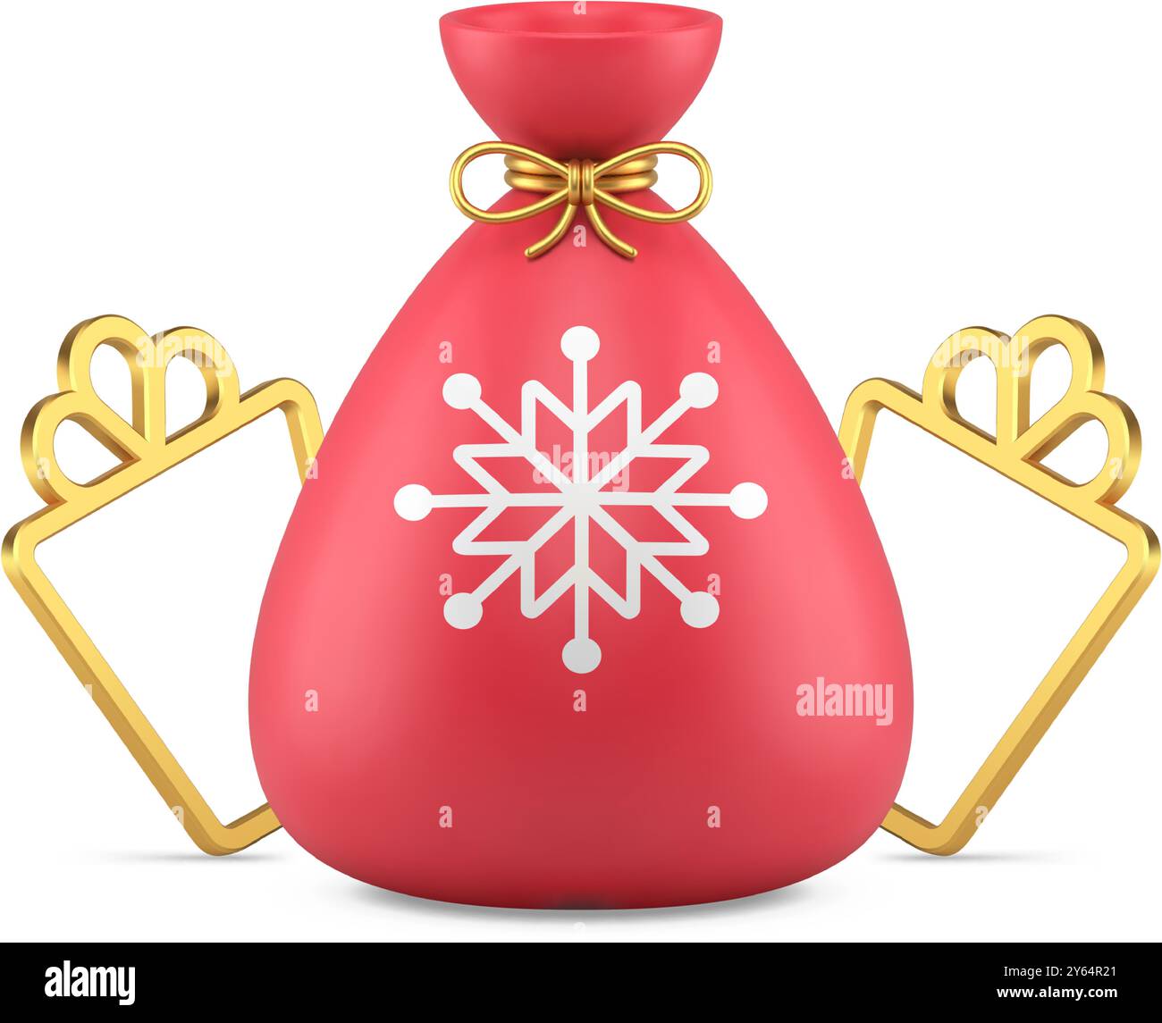 Santa bag mockup Stock Vector Images - Alamy