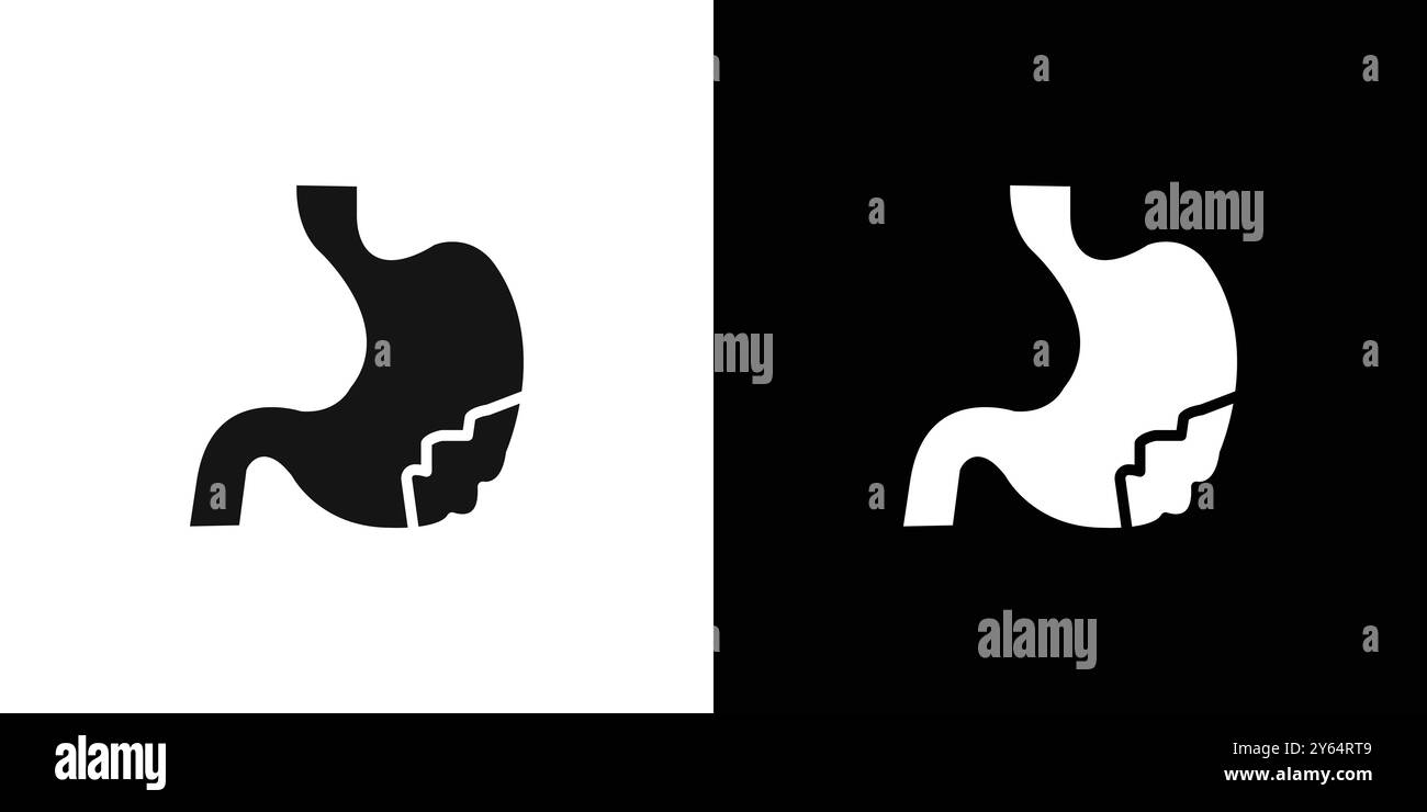 Gastritis icon linear vector graphics sign or symbol set for web app ui Stock Vector