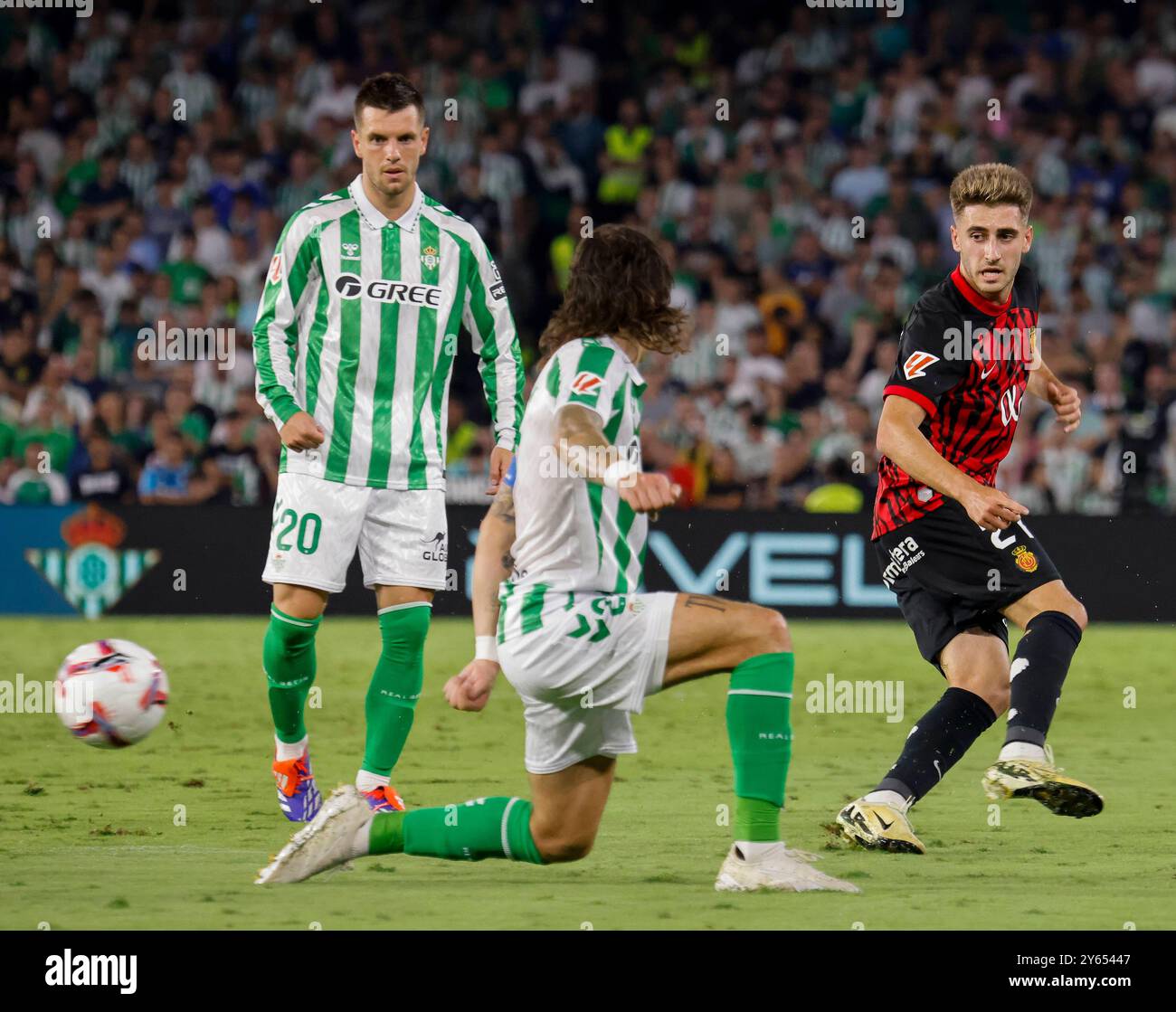 Spanish La Liga EA Sports soccer match Betis vs Mallorca at Benito ...
