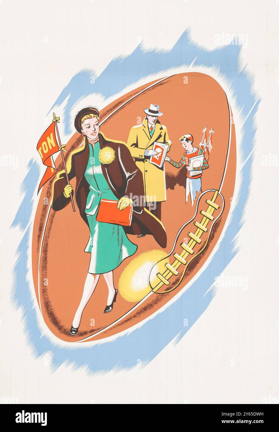 1950s family illustration hi-res stock photography and images - Alamy