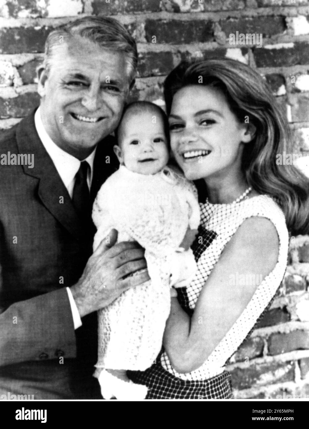 Cary Grant and his wife Dyan introduce their daughter Jennifer 
