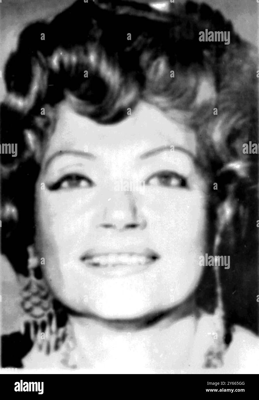 Lila Kedrova , nominated for best supporting actress in Zorba the Greek . February 24th 1965 Stock Photo