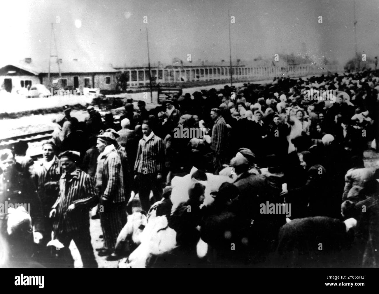 Auschwitz Poland Train load of victims destined for Auschwitz ...