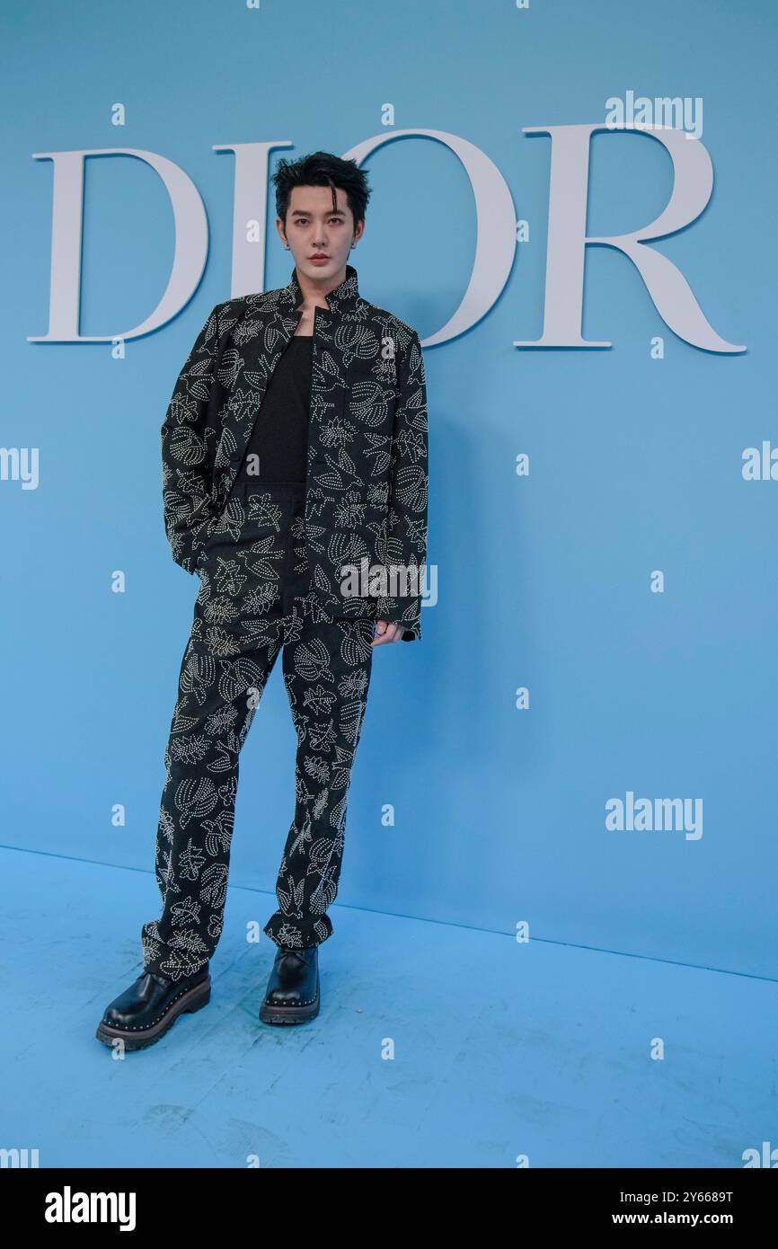 Deng Wei arrives for the Dior Spring/ Summer 2025 ready-to-wear ...