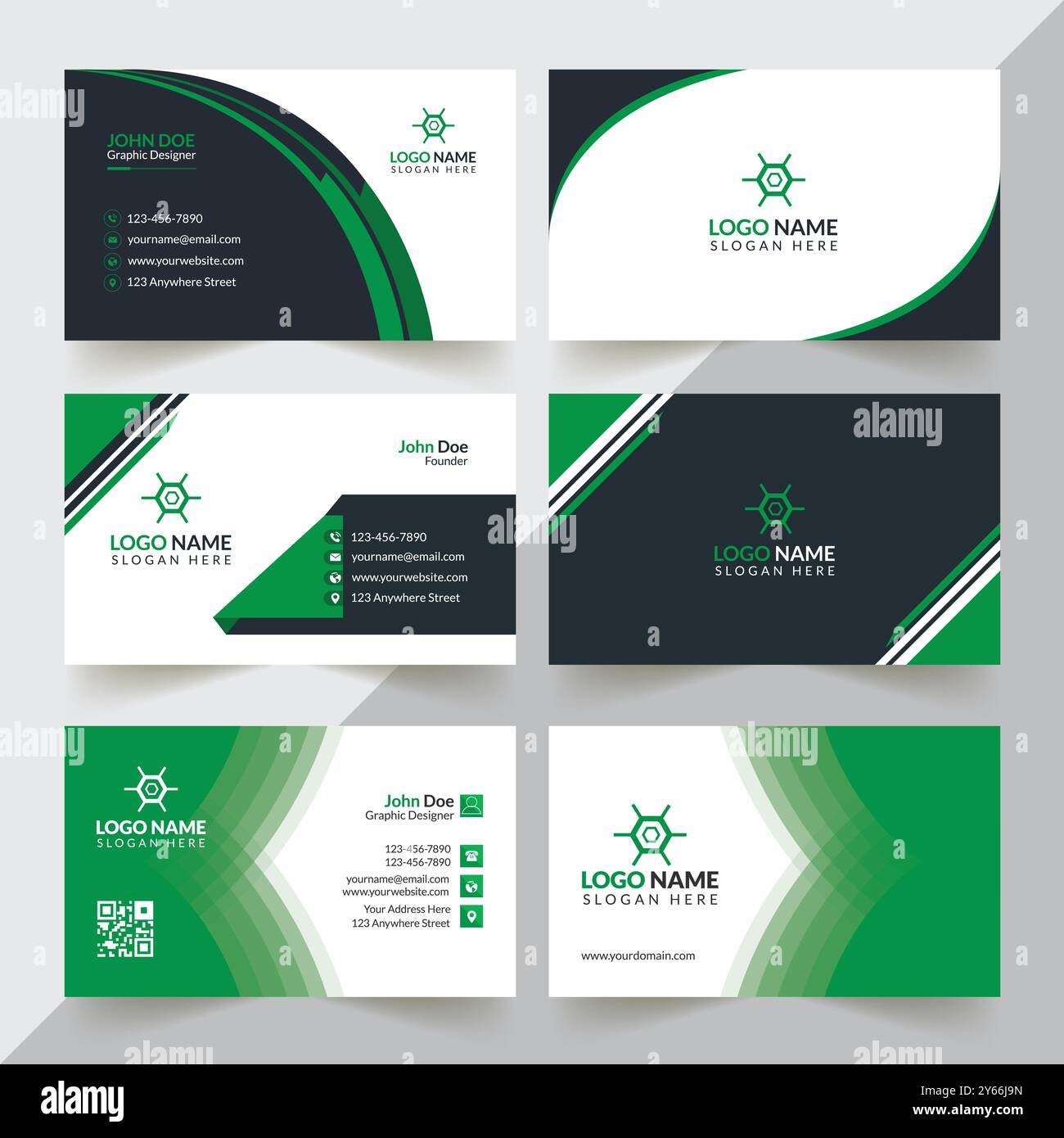 Modern Business Card Design Stock Vector