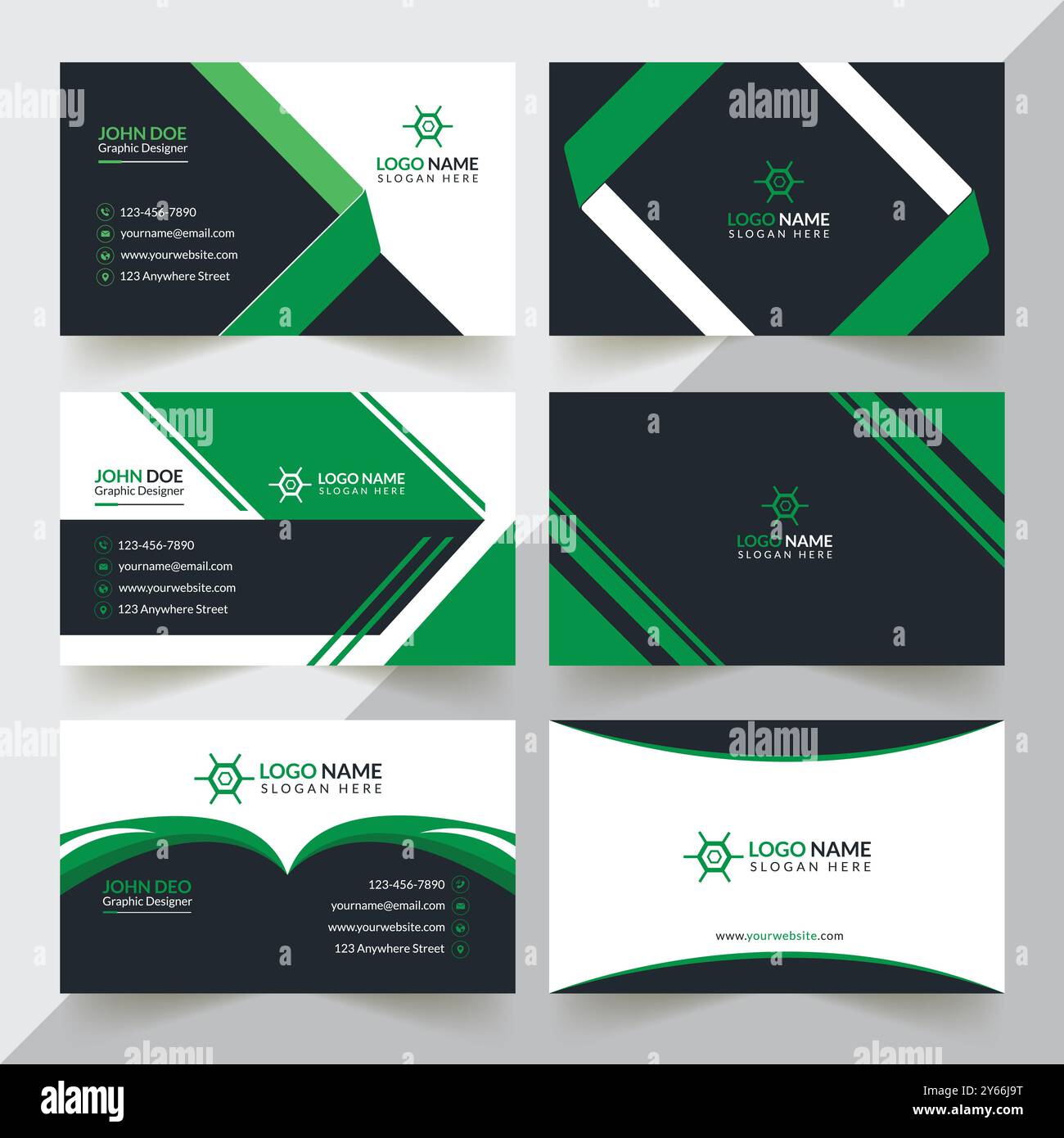Modern Business Card Design Stock Vector