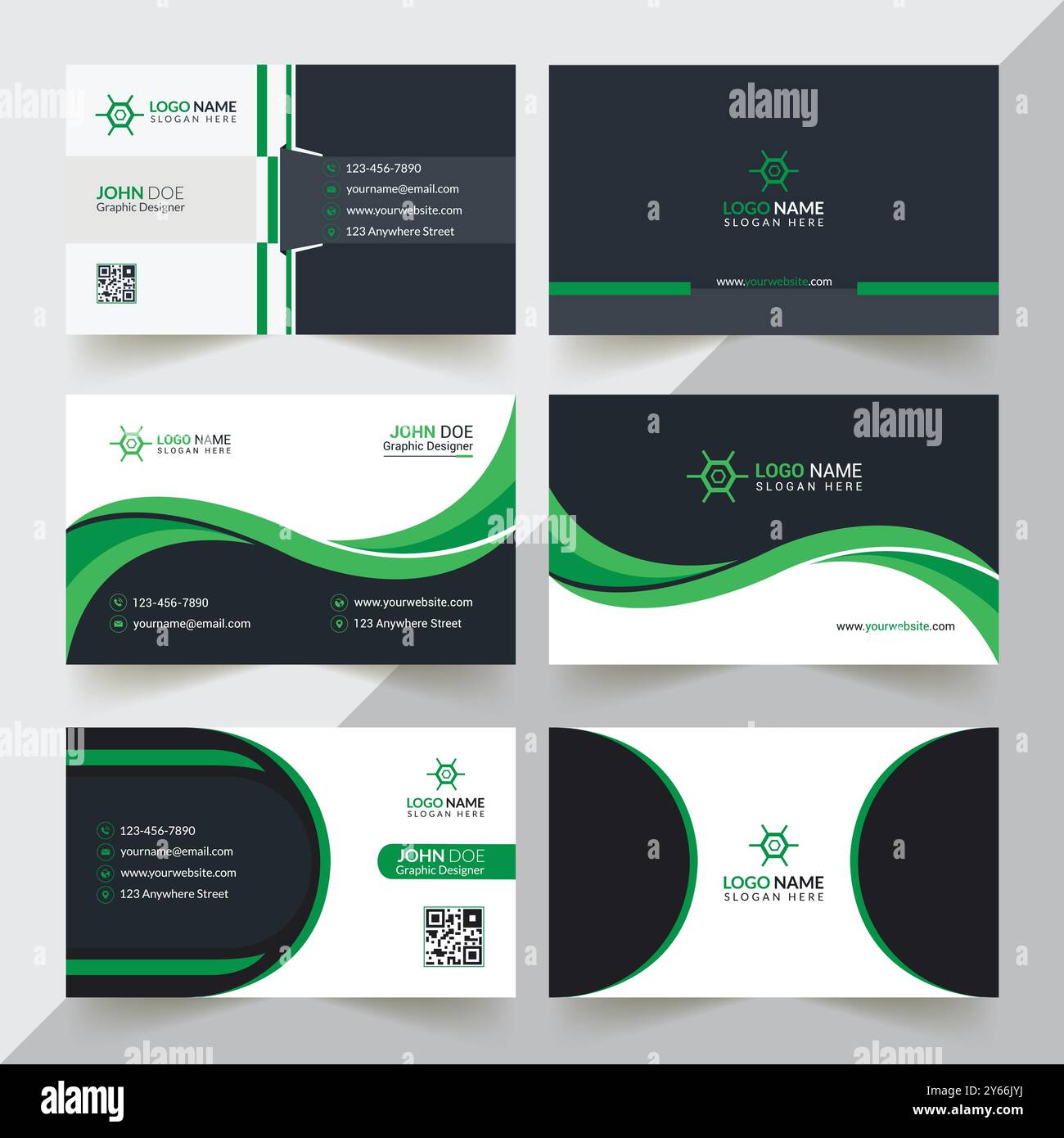 Modern Business Card Design Stock Vector