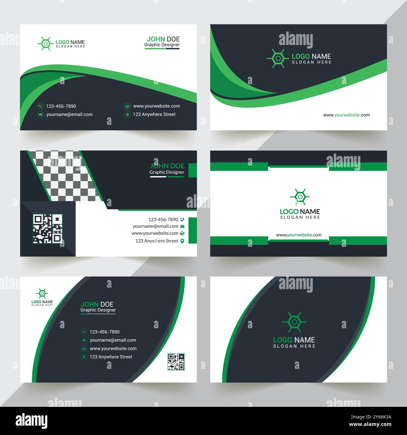 Modern Business Card Design Stock Vector